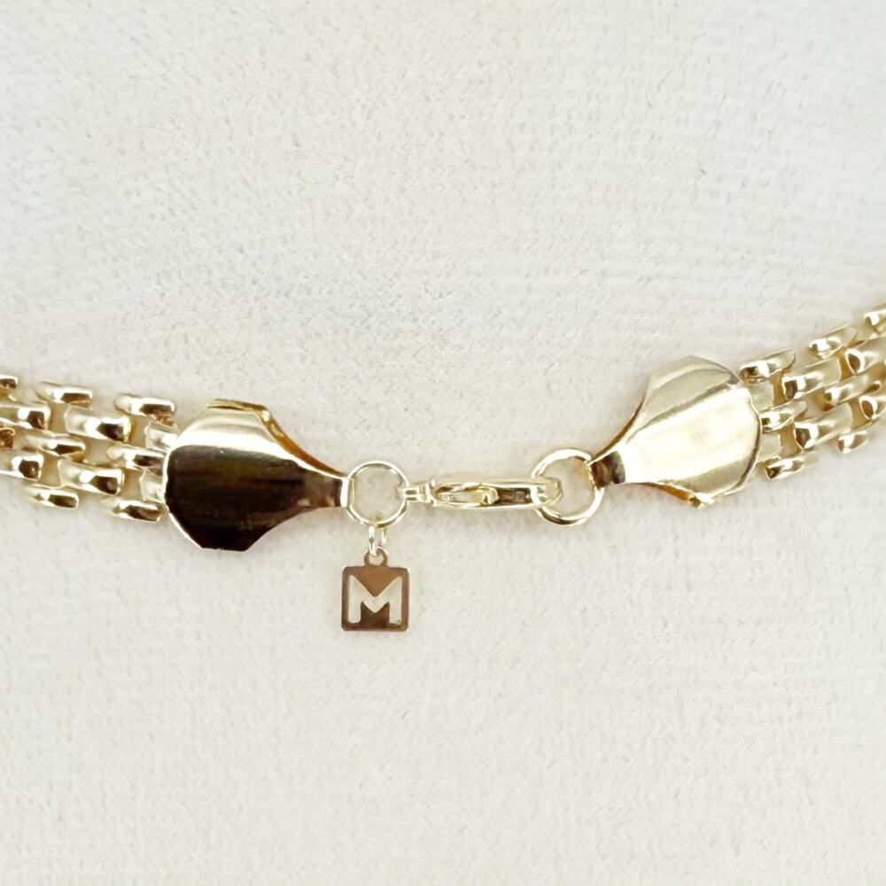 The M Jewlers NY Porto Link Necklace in Gold Vermeil NEW - Picture 5 of 9